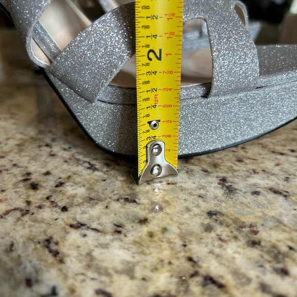 Benjamin Walk Touch ups Queenie  silver glitter platform sandals. NWOT Size 11 - Picture 10 of 16